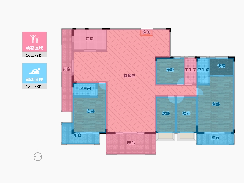 广东省-惠州市-东江明珠-256.61-户型库-动静分区