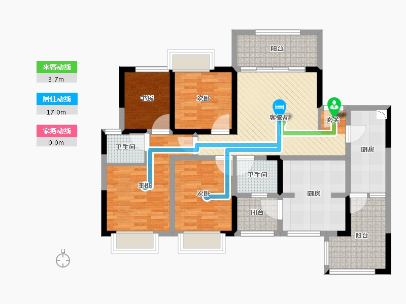 四川省-成都市-时代天街-96.14-户型库-动静线