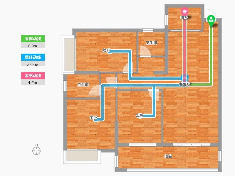 广西壮族自治区-贵港市-桂鹏世纪城-103.86-户型库-动静线