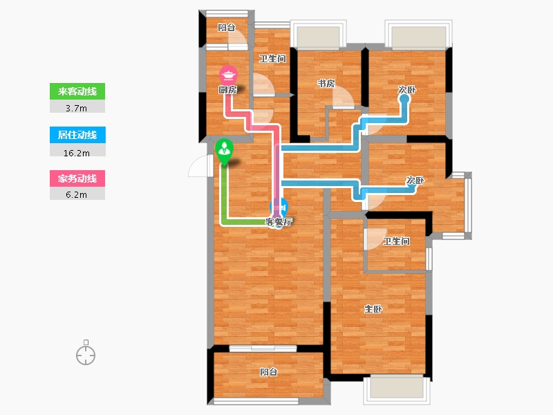 江西省-赣州市-凯旋城-93.76-户型库-动静线