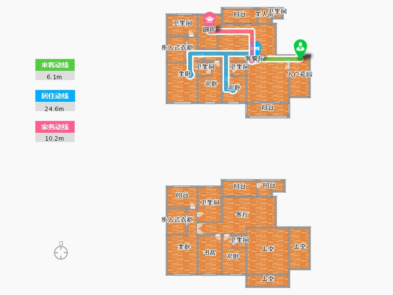 湖南省-长沙市-运达中央广场-450.94-户型库-动静线