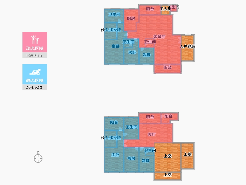 湖南省-长沙市-运达中央广场-450.94-户型库-动静分区