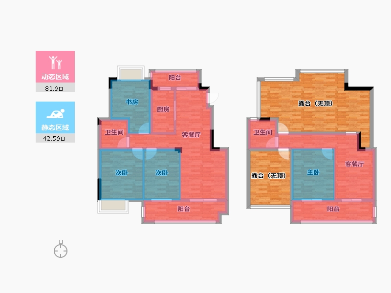 安徽省-池州市-天逸华府北苑-150.00-户型库-动静分区