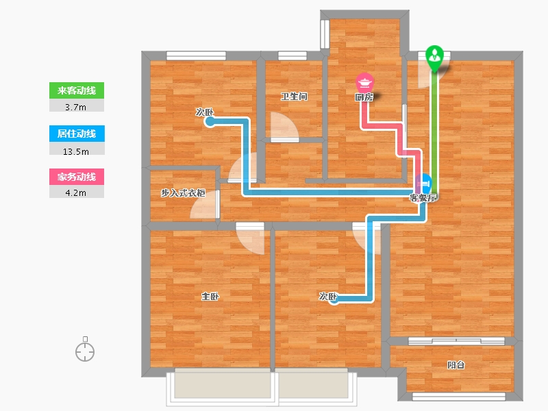 江苏省-盐城市-万锦豪庭-89.01-户型库-动静线