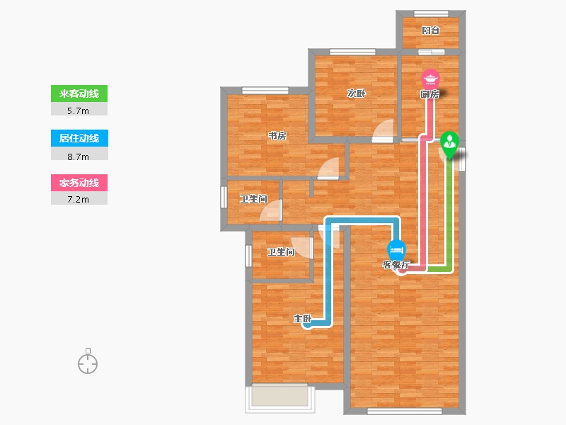 河北省-唐山市-中建城-93.32-户型库-动静线