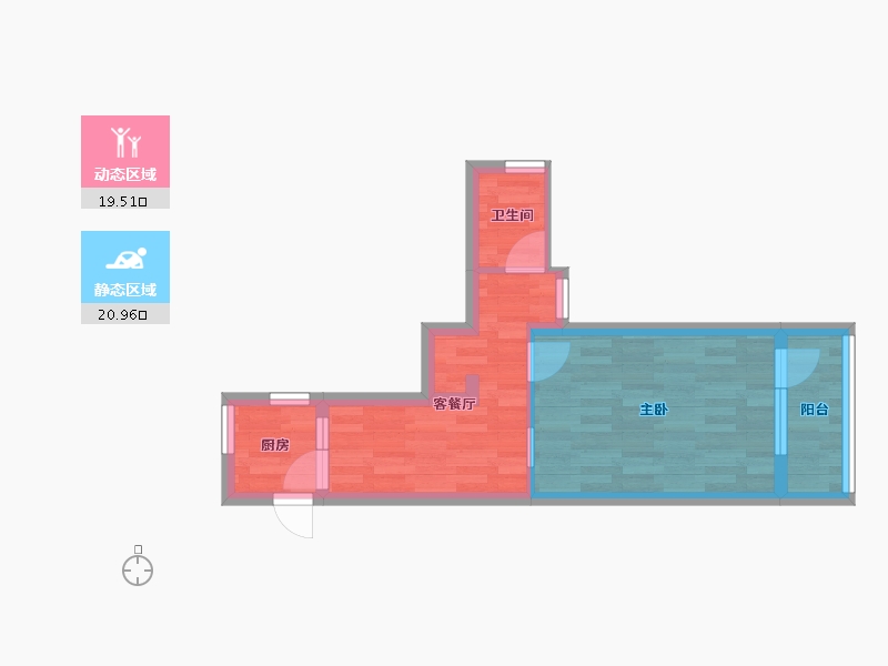 上海-上海市-复兴东路-34.82-户型库-动静分区