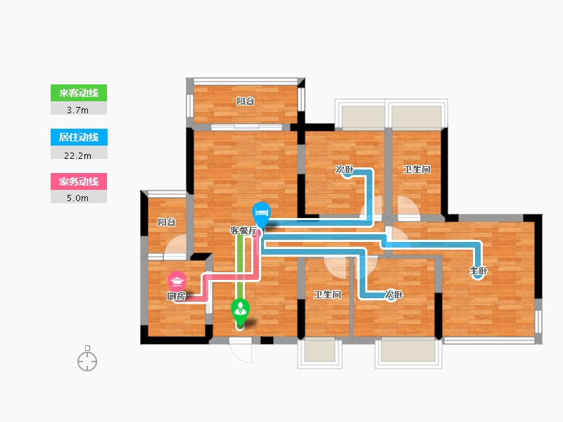 四川省-成都市-正成南郡-81.64-户型库-动静线