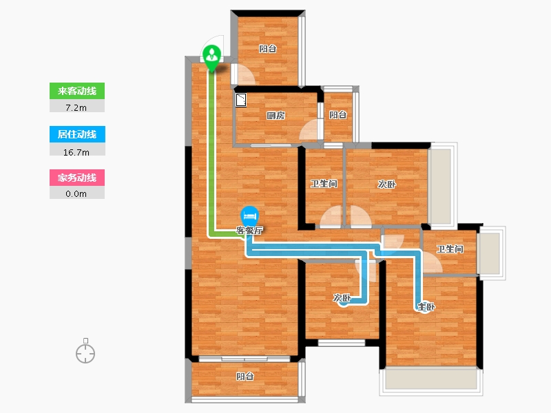 湖南省-衡阳市-九里晴川-96.18-户型库-动静线