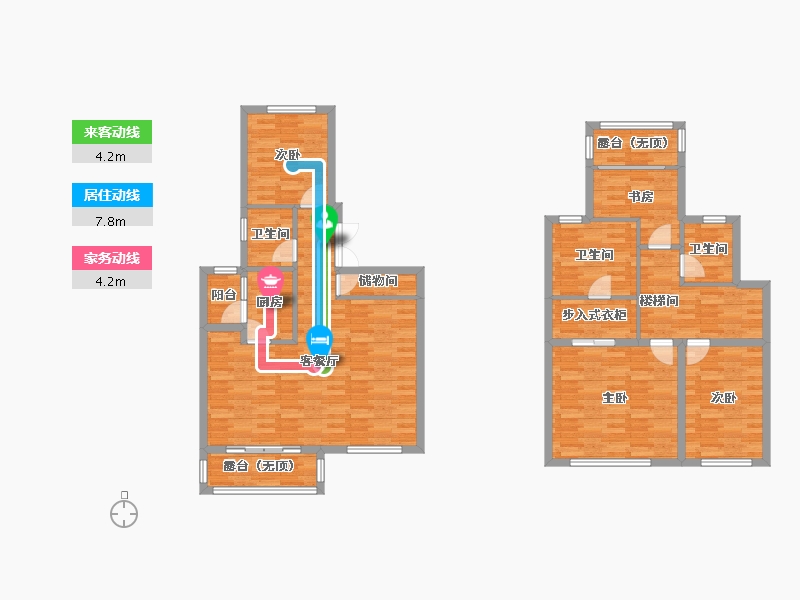 四川省-成都市-时代风华-126.21-户型库-动静线