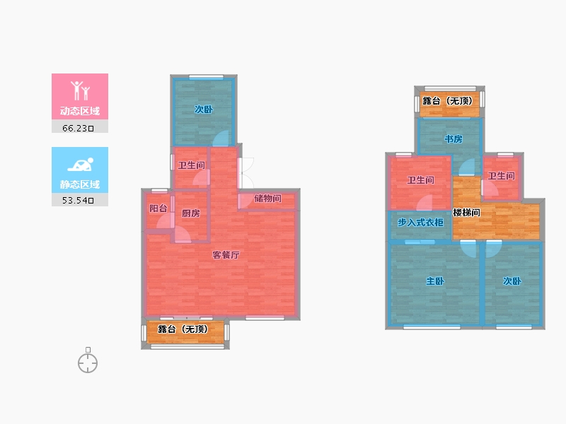 四川省-成都市-时代风华-126.21-户型库-动静分区