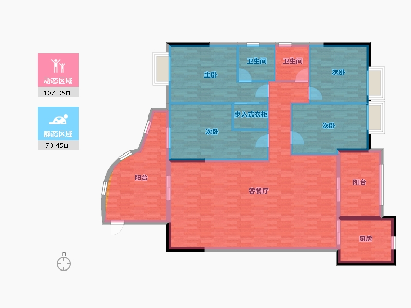 广东省-汕头市-松和-163.86-户型库-动静分区