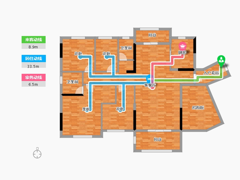 广东省-韶关市-翁源碧桂园-146.69-户型库-动静线