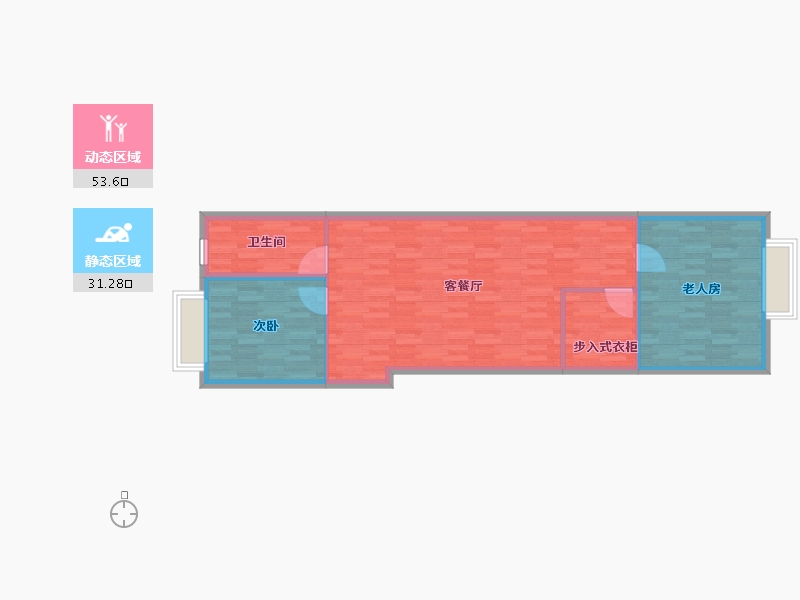 吉林省-长春市-御翠园-77.38-户型库-动静分区