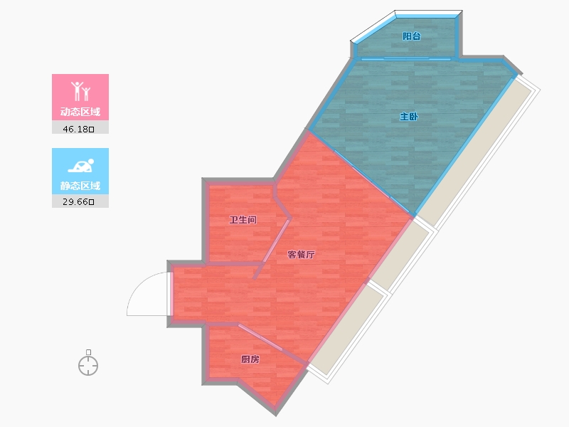 江苏省-南京市-武夷凌云公馆-69.00-户型库-动静分区