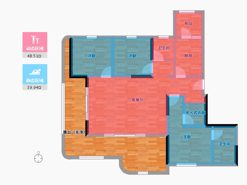 四川省-乐山市-峨眉噗园-101.02-户型库-动静分区