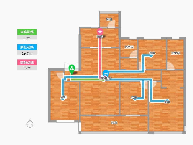 四川省-成都市-旭辉金科棠府-123.67-户型库-动静线