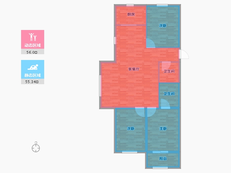 河北省-承德市-富强-101.39-户型库-动静分区