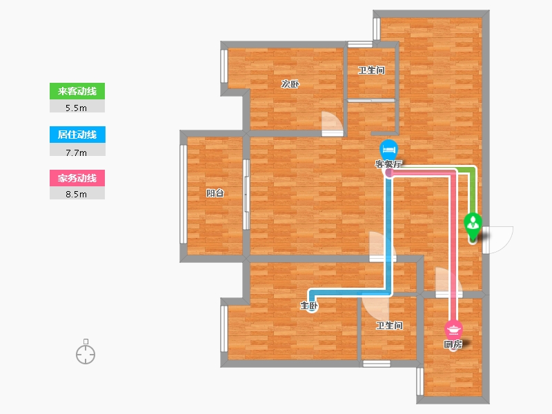 湖北省-襄阳市-东津世纪-108.20-户型库-动静线