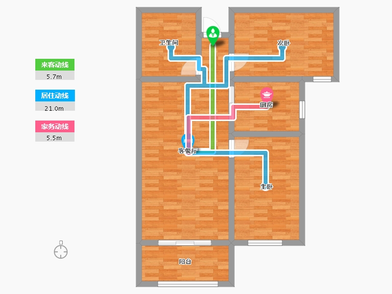 青海省-西宁市-和泰居-78.00-户型库-动静线