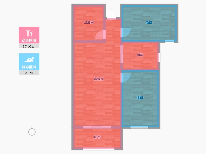 青海省-西宁市-和泰居-78.00-户型库-动静分区