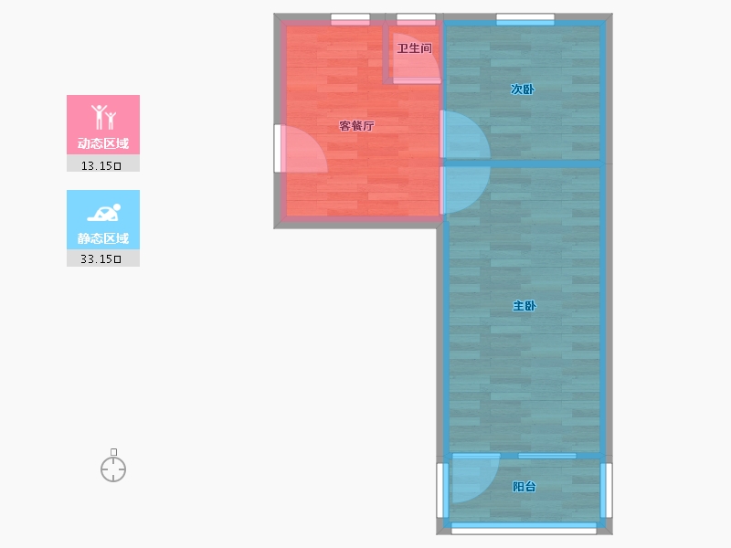 河南省-郑州市-铭功路132号-41.50-户型库-动静分区