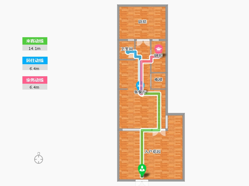 福建省-福州市-融信融汇九里芳华-130.24-户型库-动静线