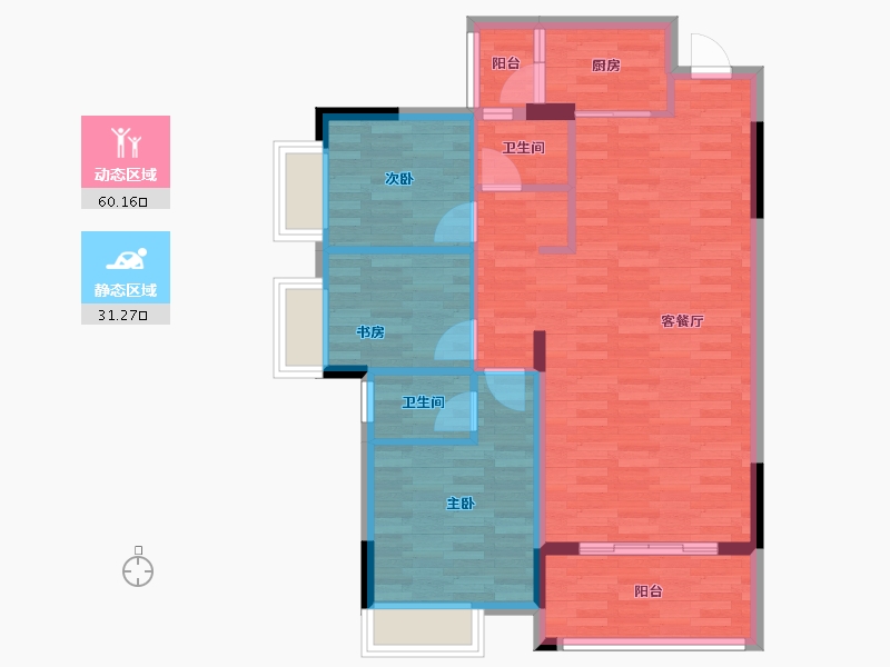 广东省-河源市-康德华府-82.43-户型库-动静分区