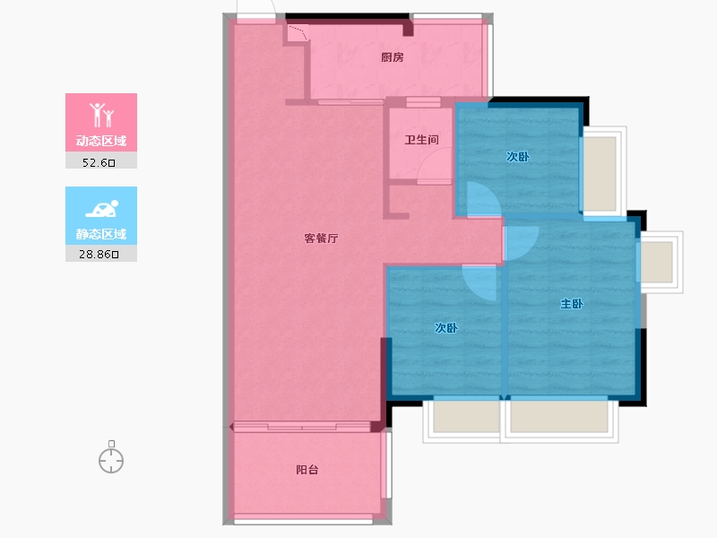 广东省-东莞市-文一居-73.49-户型库-动静分区