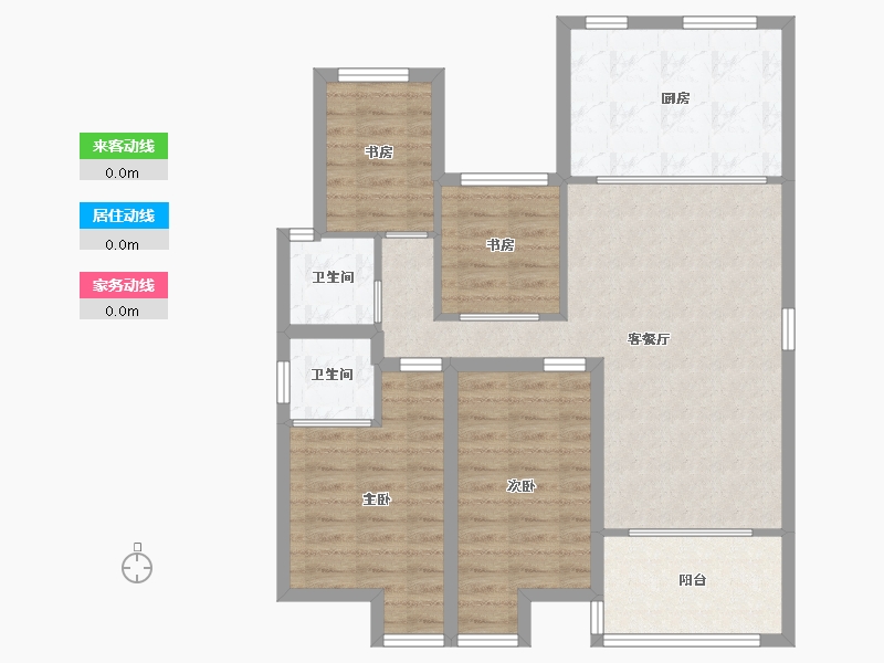 安徽省-合肥市-蓝鼎滨湖假日枫丹苑-88.54-户型库-动静线