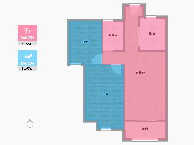 安徽省-合肥市-裕徽苑-54.58-户型库-动静分区