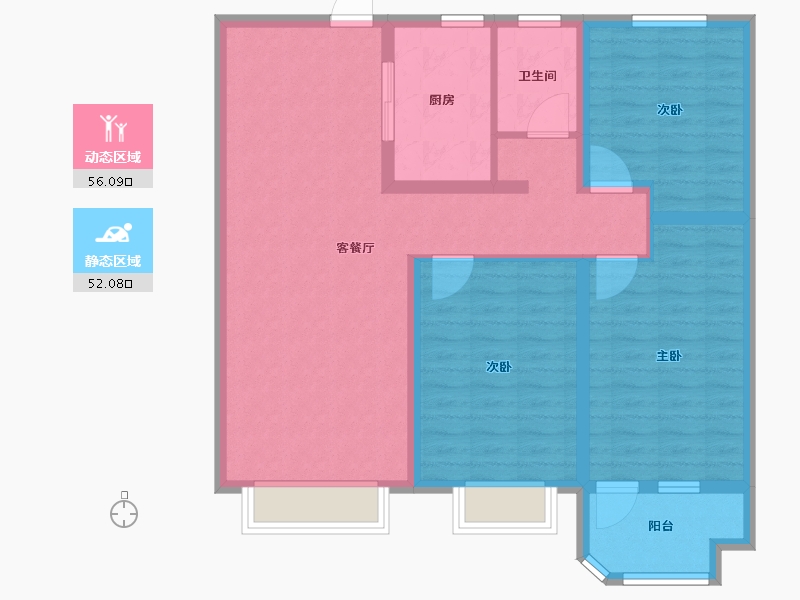 山东省-济宁市-红星瑞马世家-97.00-户型库-动静分区