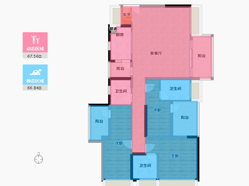 广东省-深圳市-天健天骄南苑-120.24-户型库-动静分区