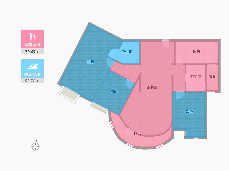 上海-上海市-耀江花园-114.18-户型库-动静分区