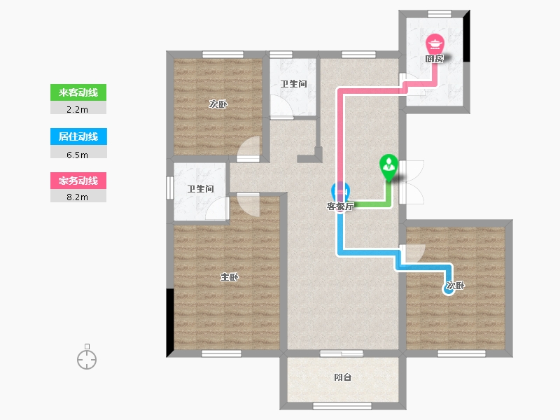 河北省-承德市-一号公馆-101.78-户型库-动静线