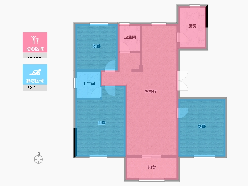 河北省-承德市-一号公馆-101.78-户型库-动静分区