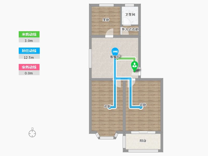 河北省-石家庄市-银龙南区-68.82-户型库-动静线