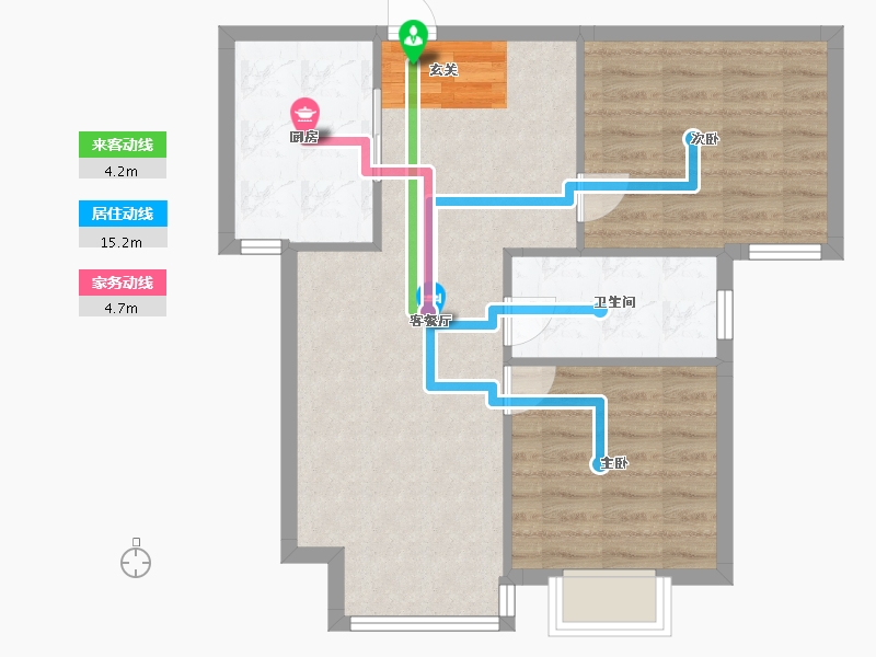 河南省-郑州市-诚工嘉园-67.29-户型库-动静线