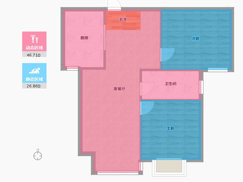 河南省-郑州市-诚工嘉园-67.29-户型库-动静分区