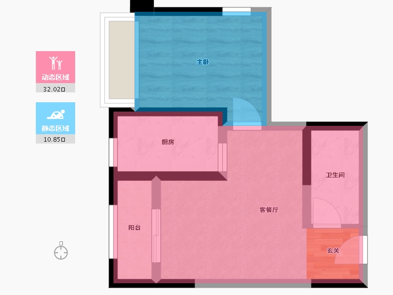 四川省-成都市-炎华置信花千集中心-37.04-户型库-动静分区