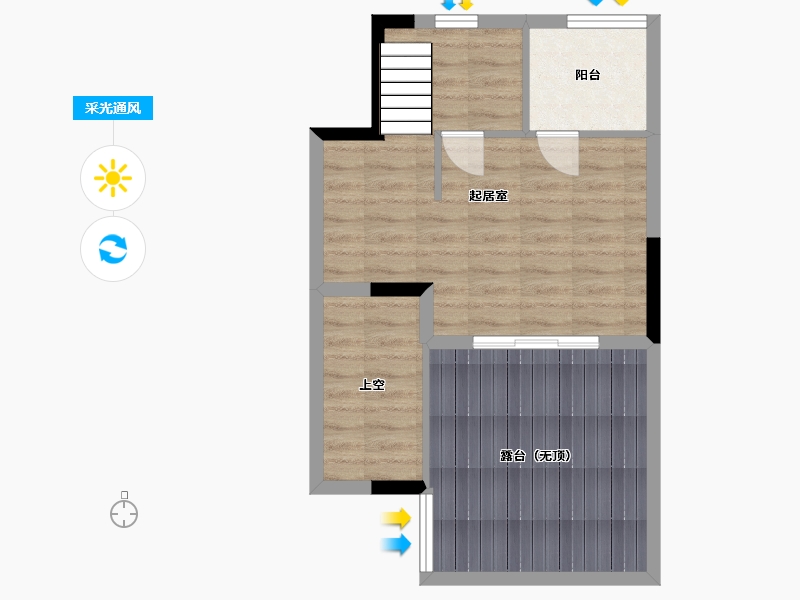 广西壮族自治区-南宁市-唐樾青山-53.60-户型库-采光通风