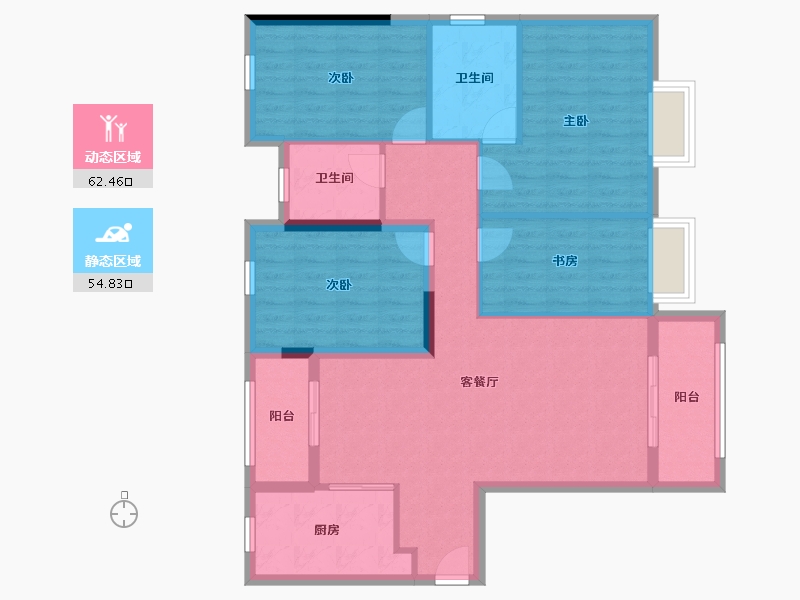 广东省-江门市-东方华城-105.55-户型库-动静分区