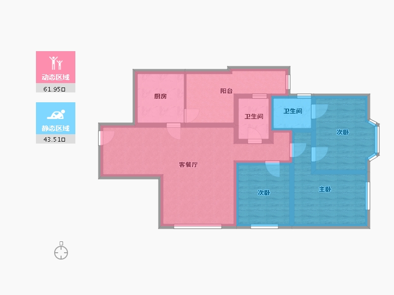 上海-上海市-新海城-92.55-户型库-动静分区