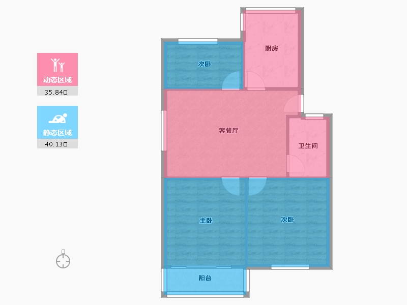 浙江省-杭州市-湖墅新村-69.31-户型库-动静分区