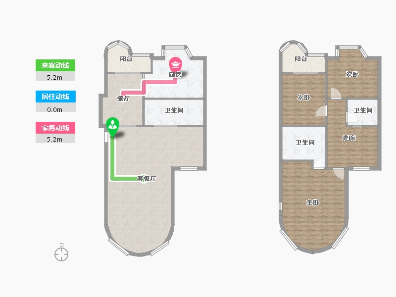 四川省-成都市-金都花园-163.52-户型库-动静线