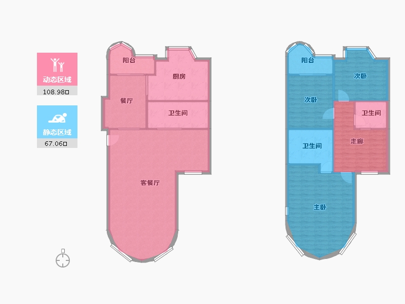 四川省-成都市-金都花园-163.52-户型库-动静分区