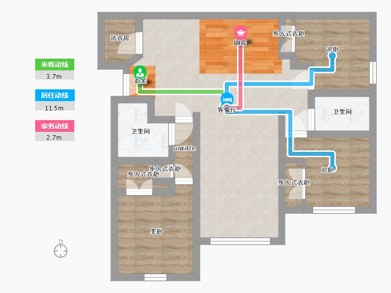 Florida-Pasco-Trinity Club Apartments-64.32-户型库-动静线