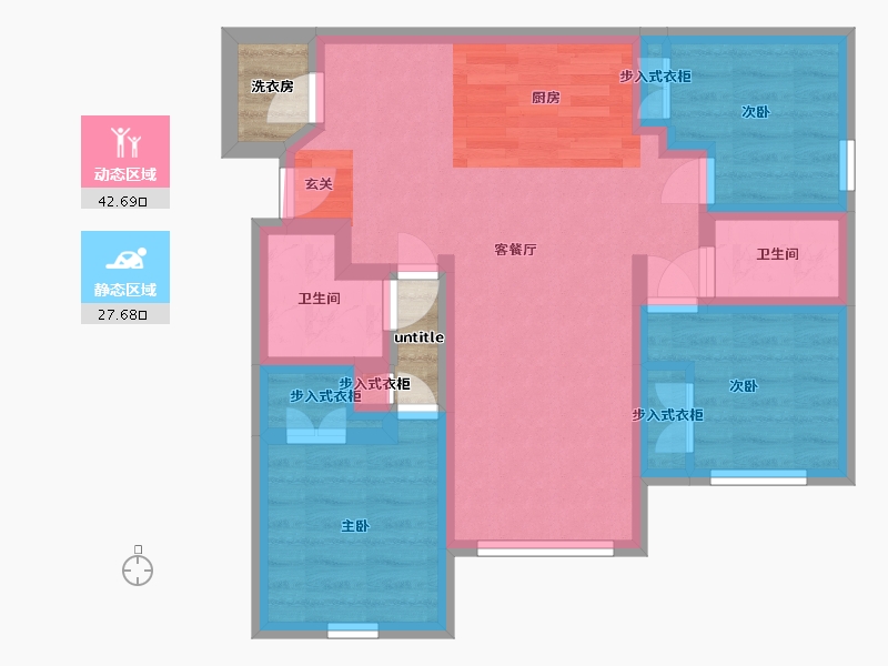 Florida-Pasco-Trinity Club Apartments-64.32-户型库-动静分区