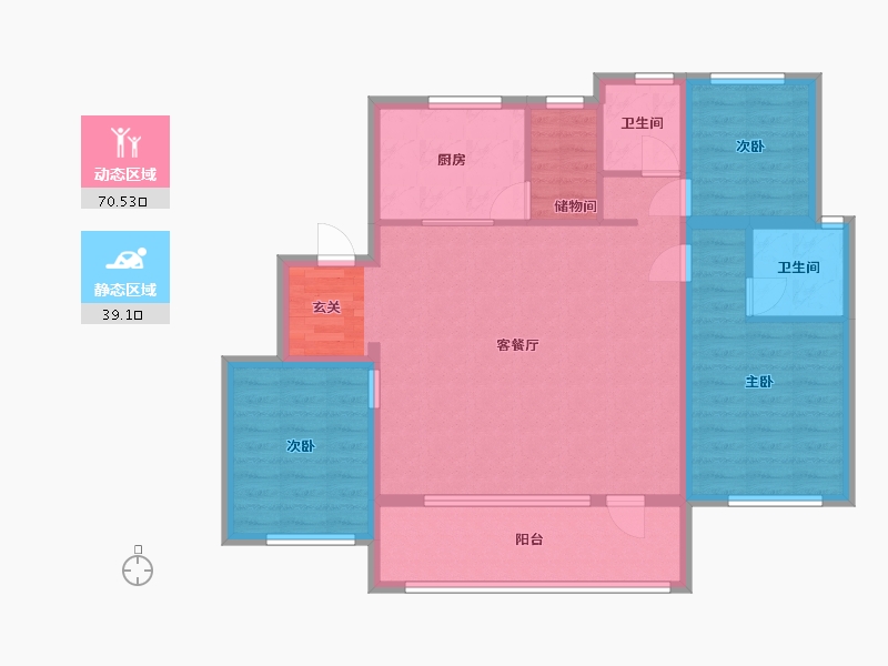 辽宁省-沈阳市-11-98.13-户型库-动静分区