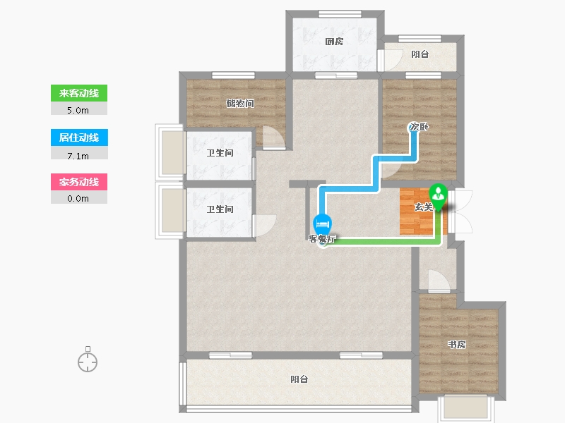 安徽省-合肥市-城建琥珀东华府-114.10-户型库-动静线