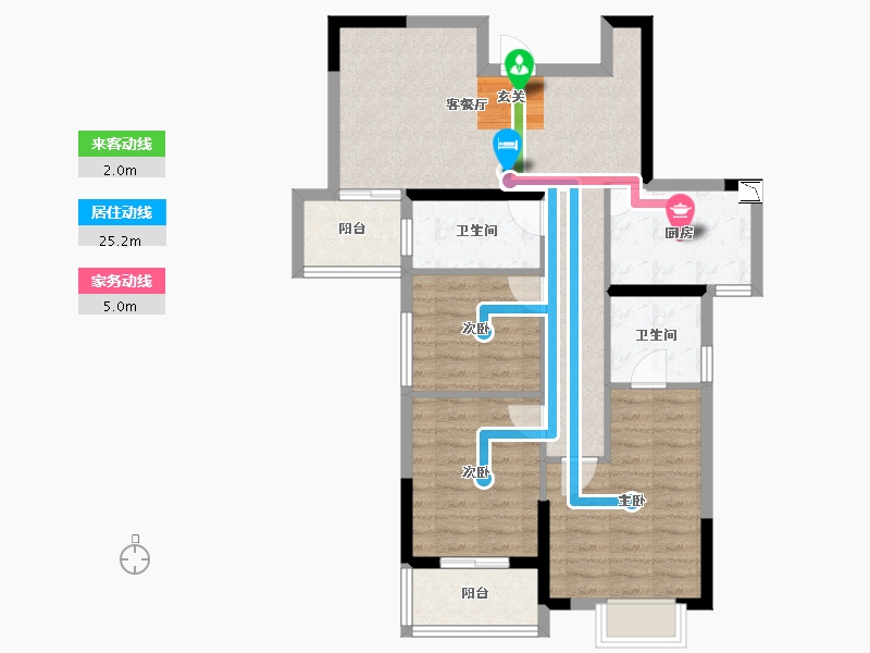 湖北省-孝感市-香港城2期-81.09-户型库-动静线